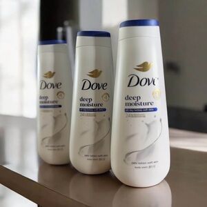 Dove Deep Moisture Body Wash 3-pack 23oz each (69oz Total) Hydrating Shower Gel
